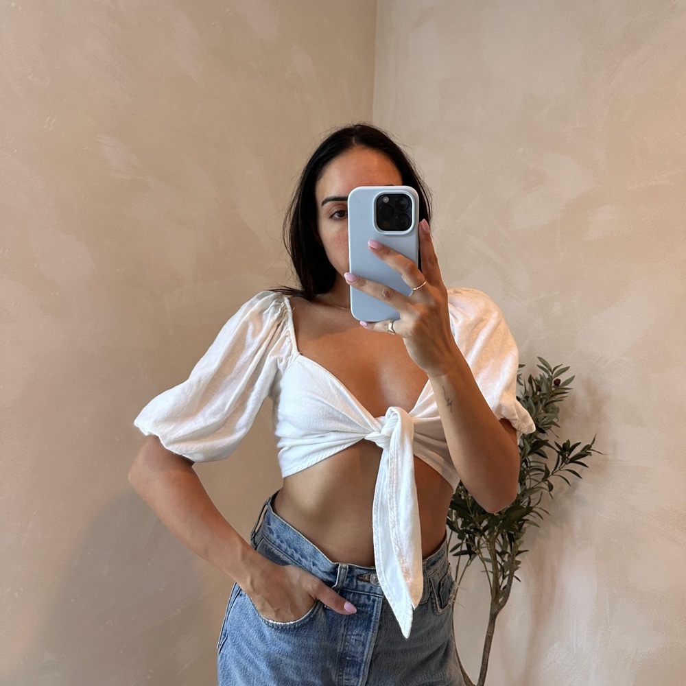 Front Tie Crop Top